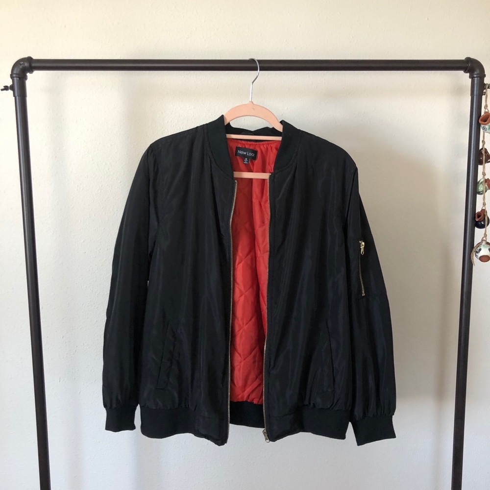 Black Bomber Jacket